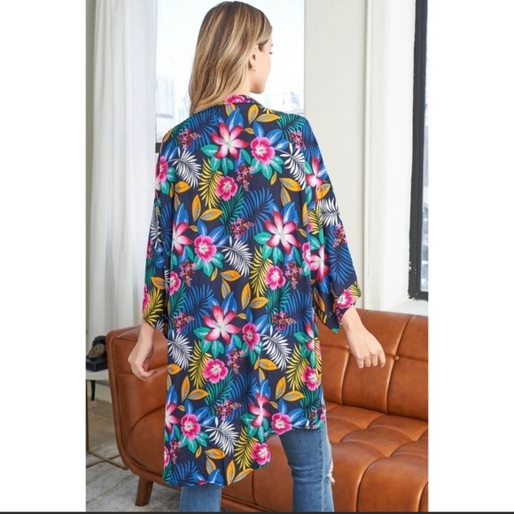 Tropical print kimono - Picture 4 of 4